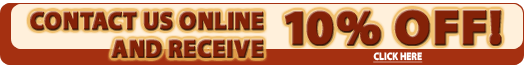 Contact us online in New York and receive 10% off